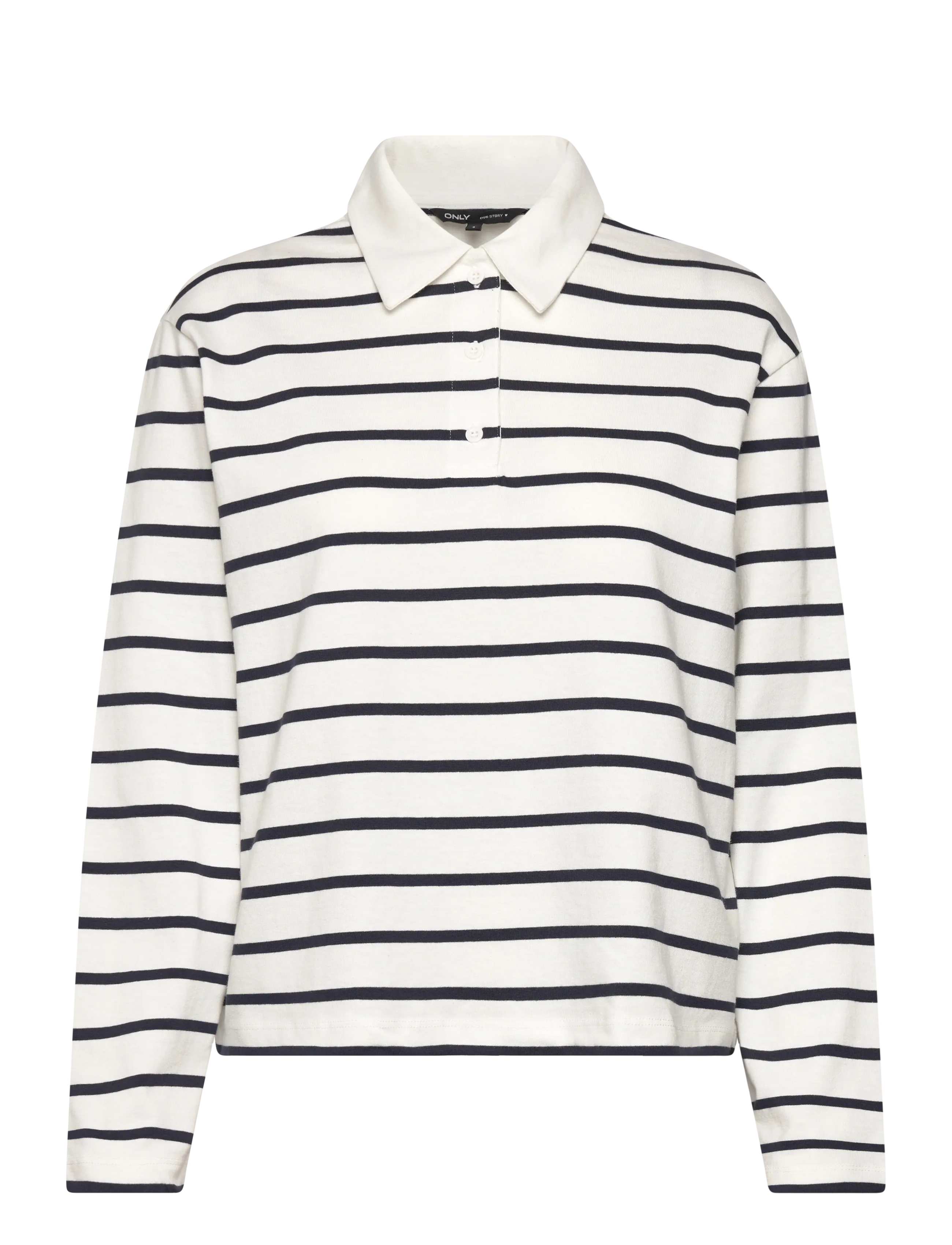 ONLY ONLSIRA L/S POLO JRS - T-Shirts & Tops - NIGHT SKY / white