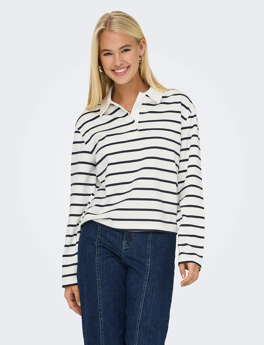 ONLY - ONLSIRA L/S POLO JRS - poloer - night sky - 0