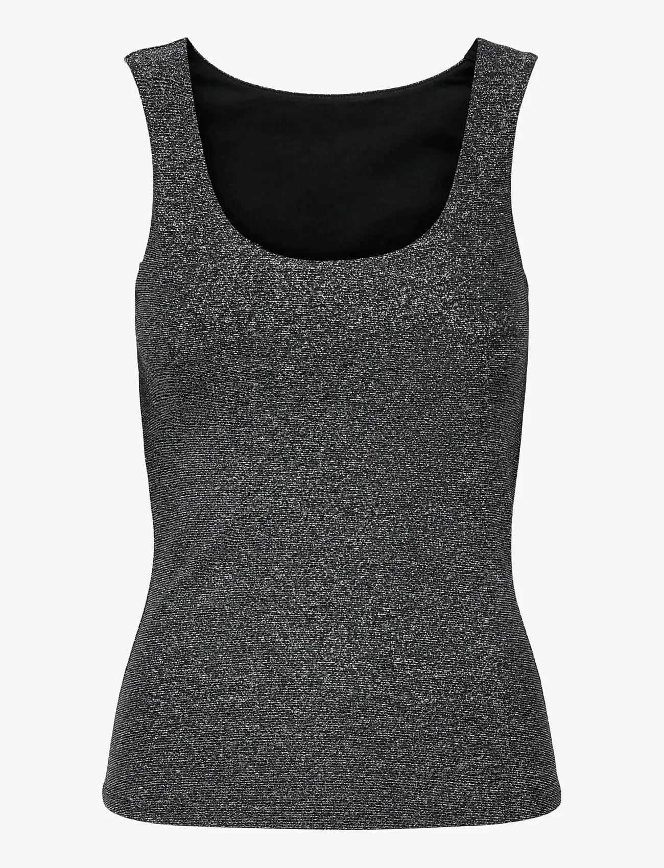 ONLY - ONLEA GLITTER S/L 2-WAYS TOP JRS NOOS - Ärmellose tops - black - 1