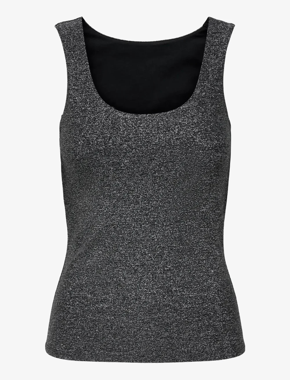 ONLY - ONLEA GLITTER S/L 2-WAYS TOP JRS NOOS - Ärmellose tops - black - 1