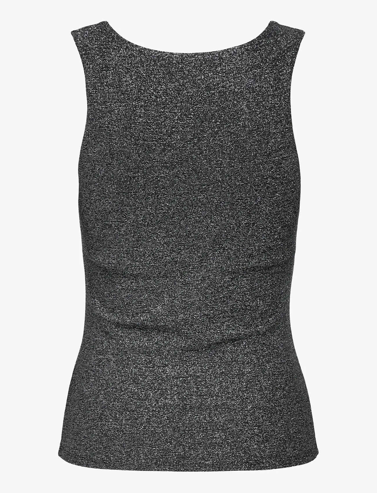 ONLY - ONLEA GLITTER S/L 2-WAYS TOP JRS NOOS - Ärmellose tops - black - 2
