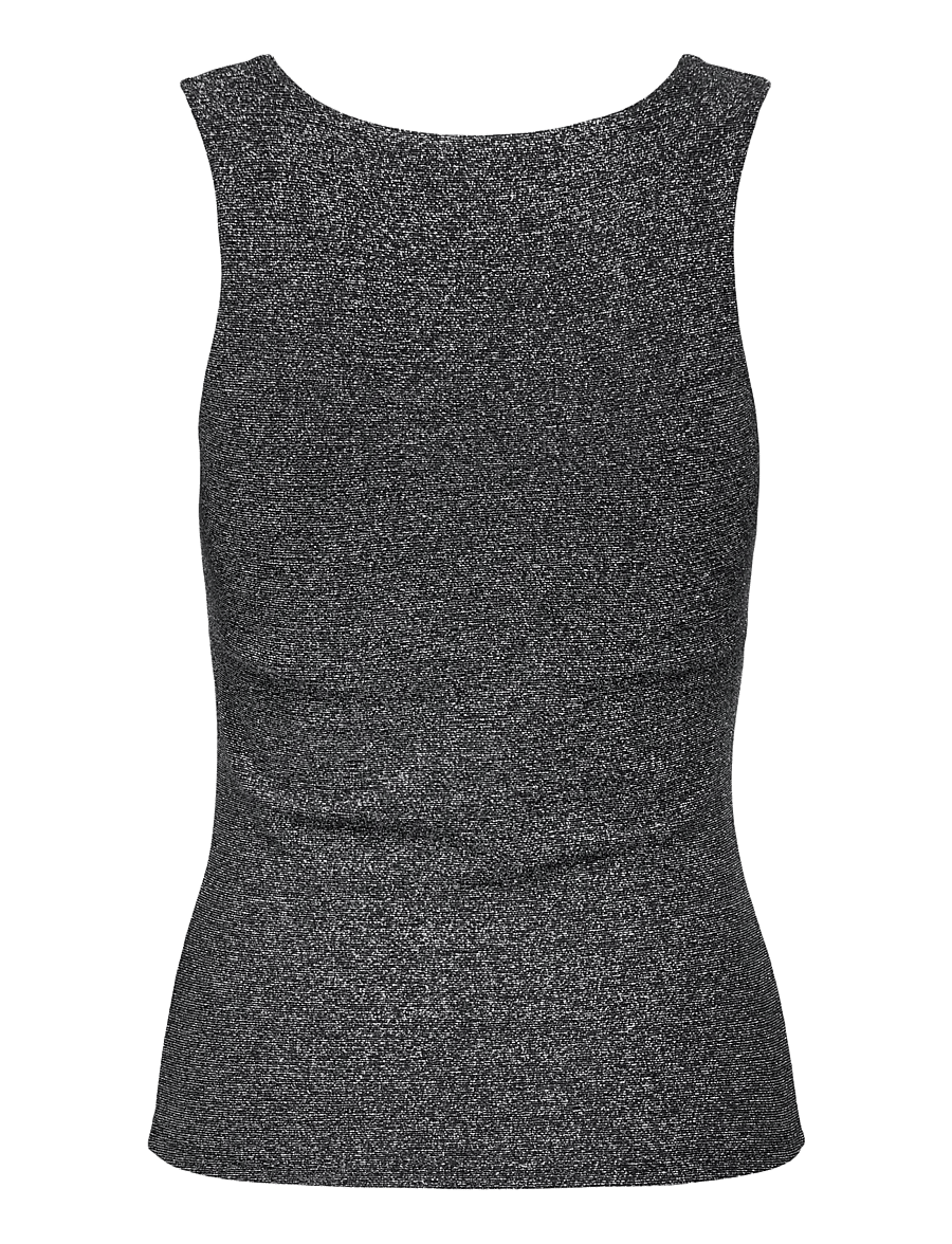 ONLY - ONLEA GLITTER S/L 2-WAYS TOP JRS NOOS - Ärmellose tops - black - 2