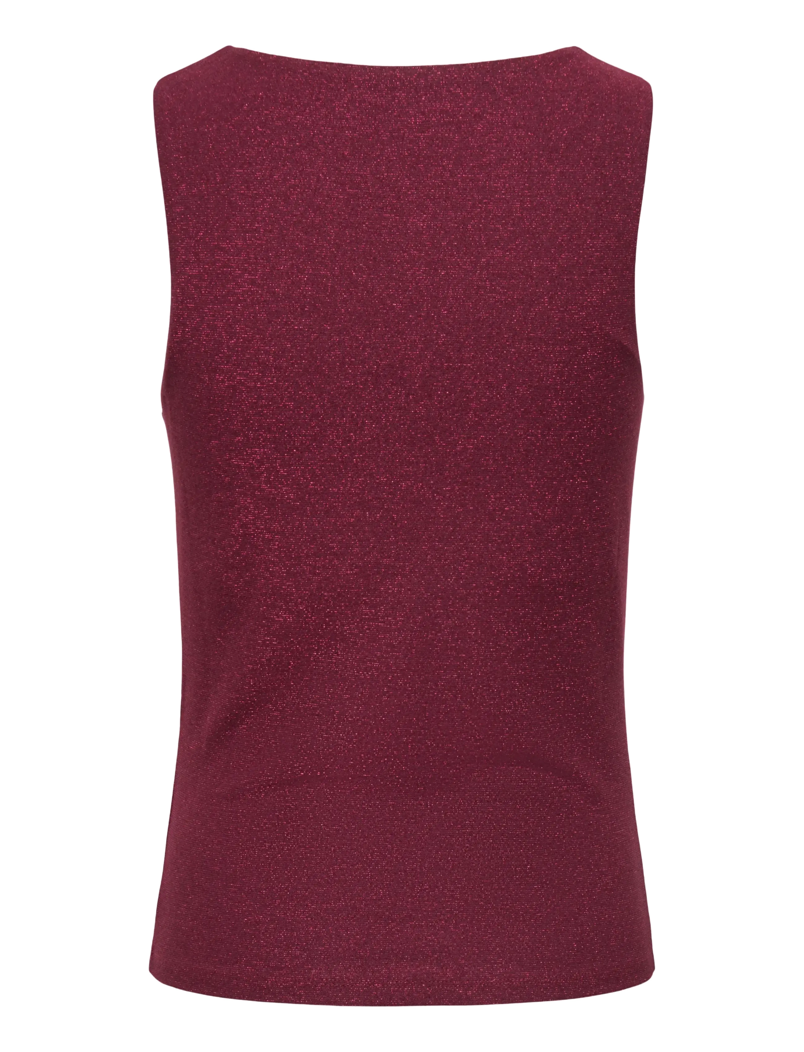 ONLY - ONLEA GLITTER S/L 2-WAYS TOP JRS NOOS - sleeveless tops - chocolate truffle - 2