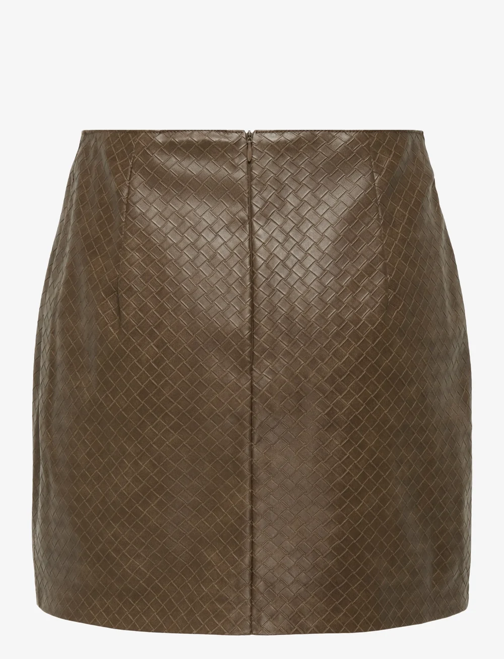 ONLY - ONLSAKU BRAID FAUX LEATHER SKIRT OTW - miniseelikud - carafe - 1