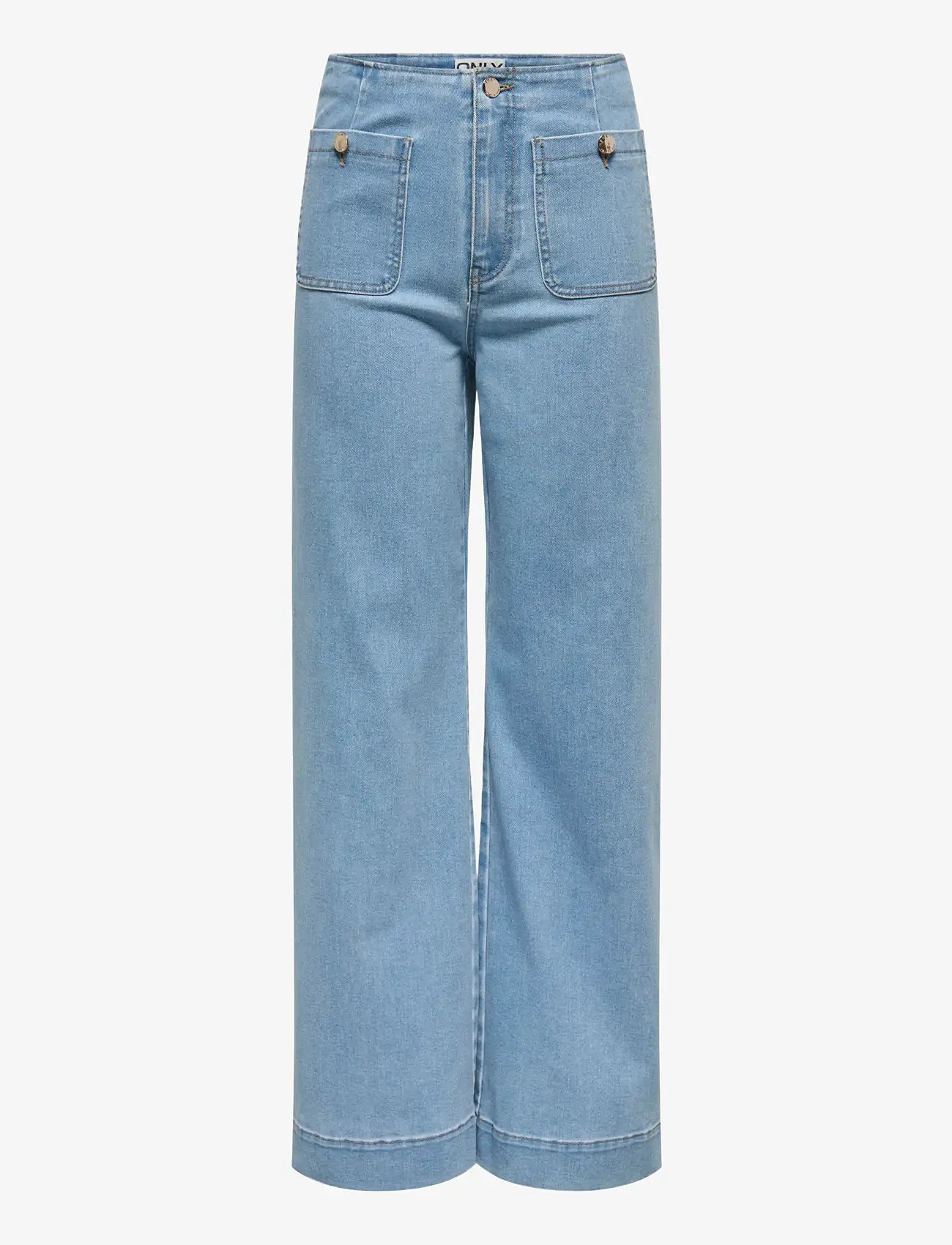 ONLY - ONLMADELINE HW WD POCKET DNM GUA221 NOOS - vida jeans - light blue denim - 1