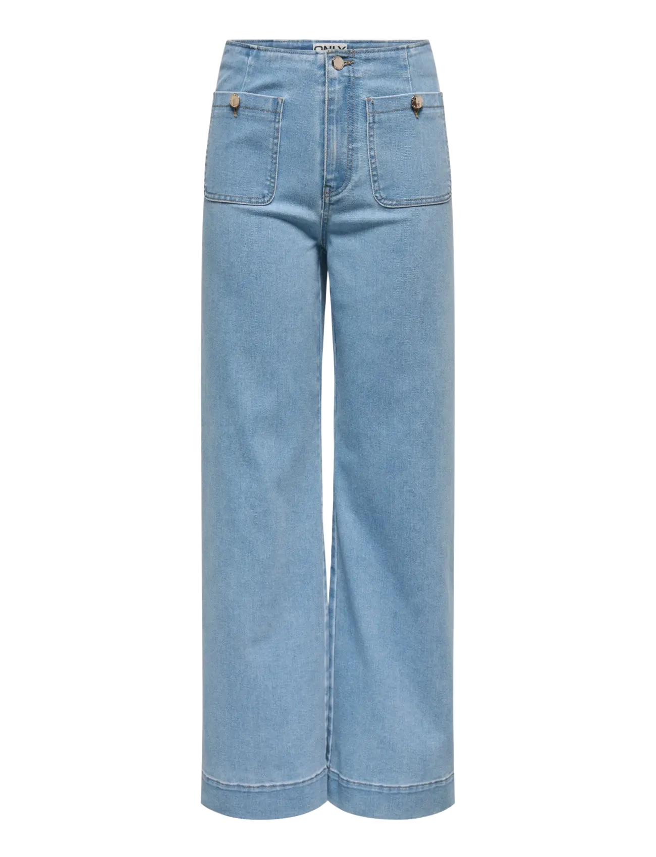 ONLY ONLMADELINE HW WD POCKET DNM GUA221 NOOS - Jeans - LIGHT BLUE DENIM / blue