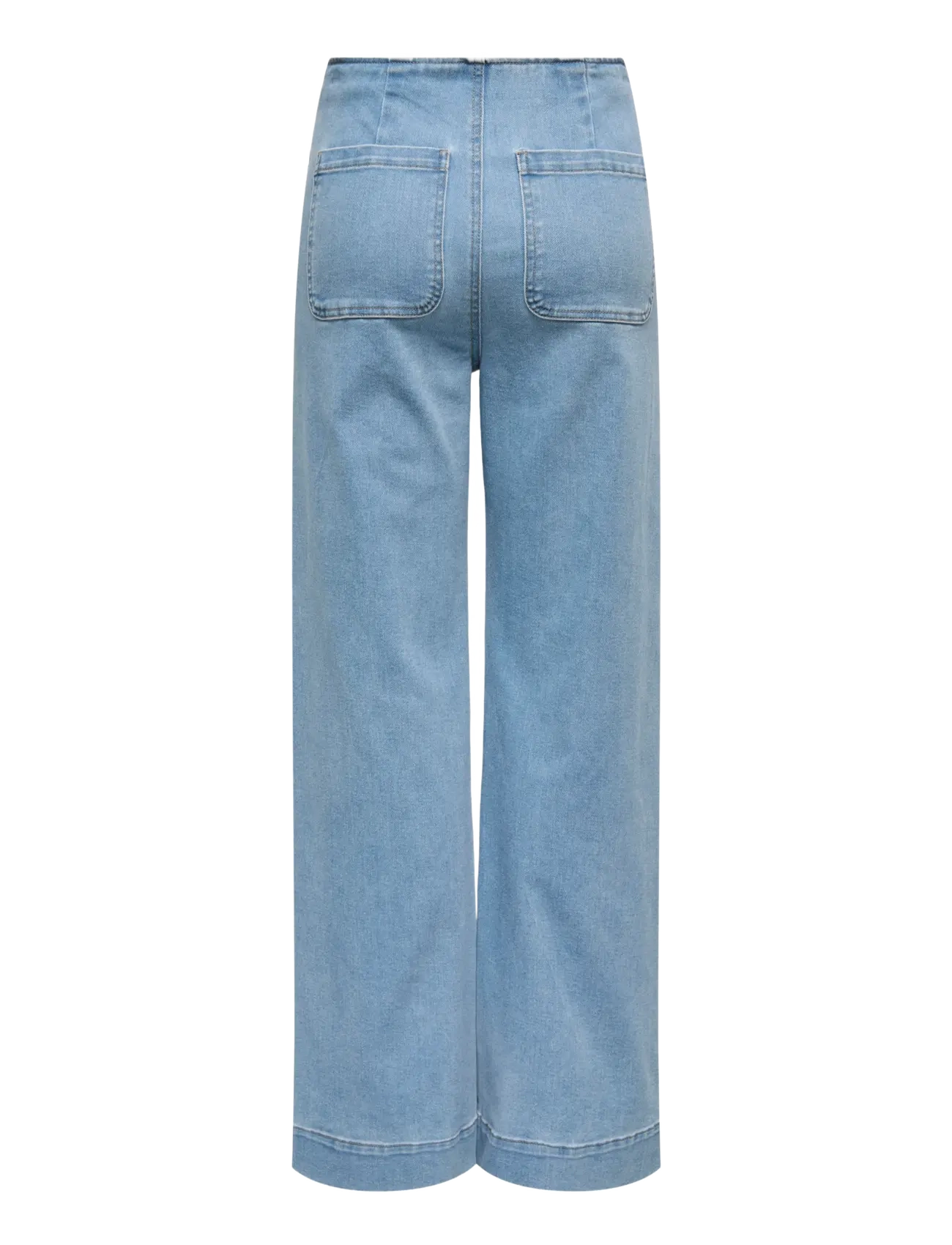ONLY - ONLMADELINE HW WD POCKET DNM GUA221 NOOS - brede jeans - light blue denim - 2