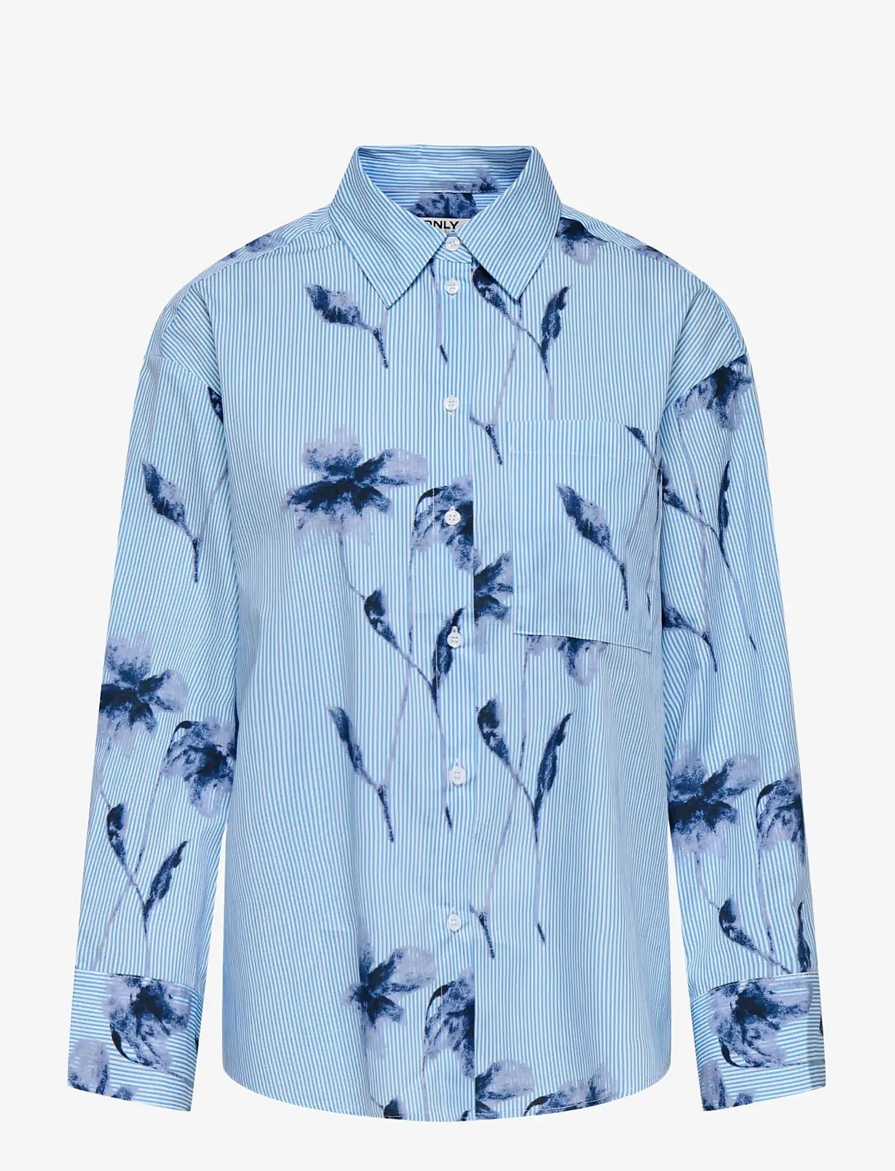 ONLY - ONLNANO LIFE LS SHIRT WVN - långärmade skjortor - bright white - 0