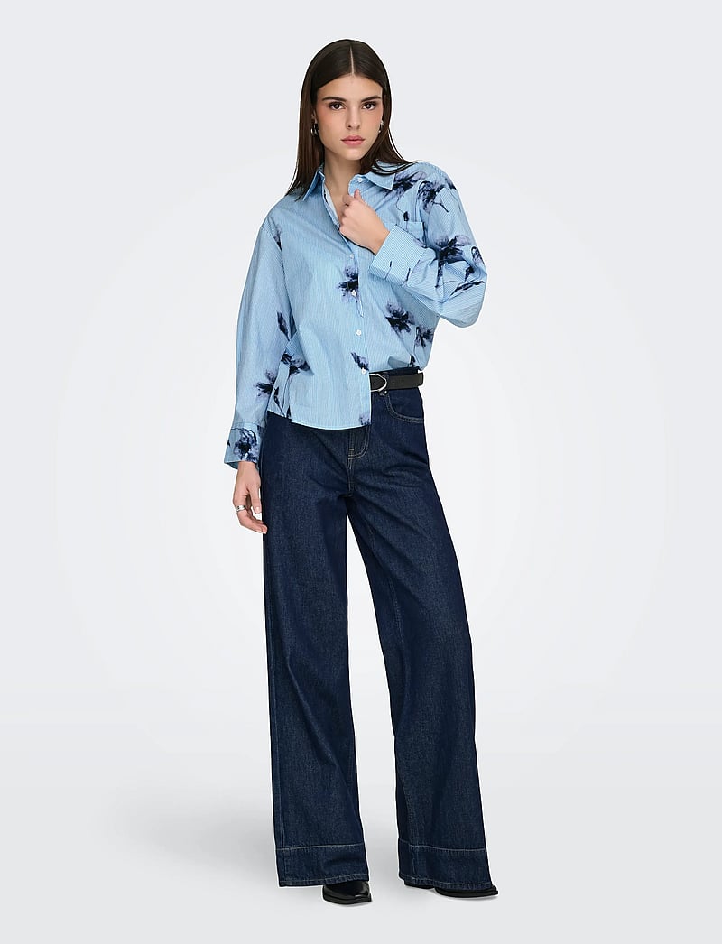 ONLY - ONLNANO LIFE LS SHIRT WVN - langärmlige hemden - bright white - 4