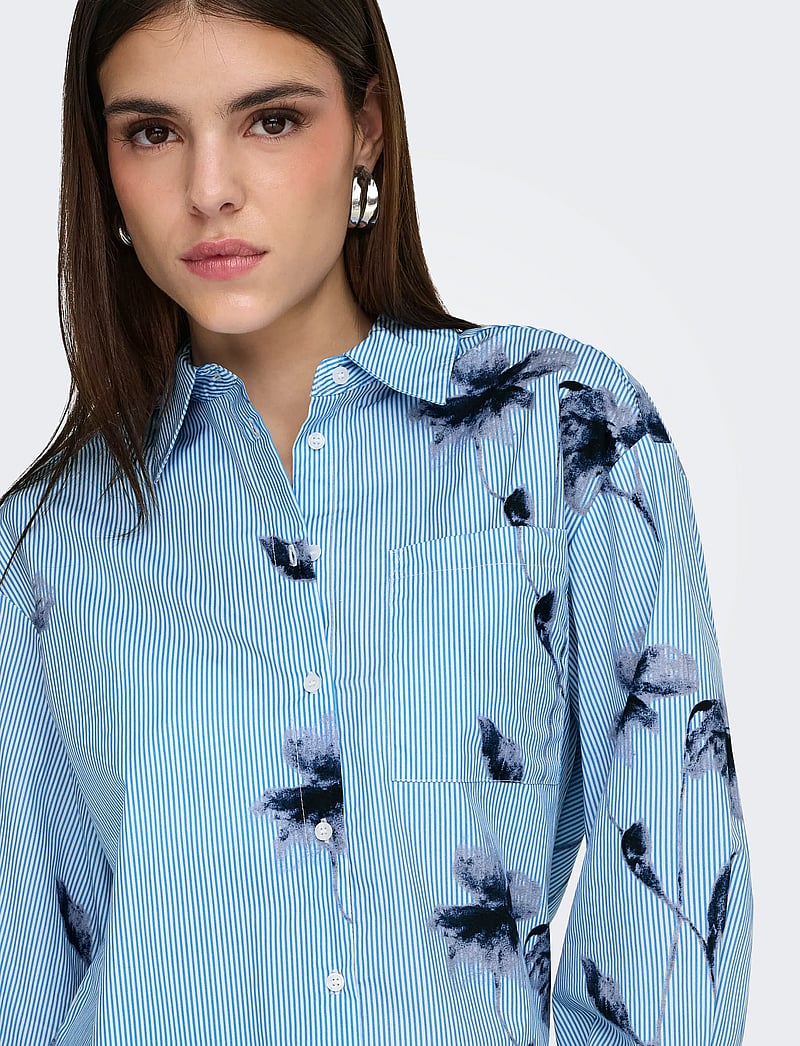 ONLY - ONLNANO LIFE LS SHIRT WVN - langärmlige hemden - bright white - 5