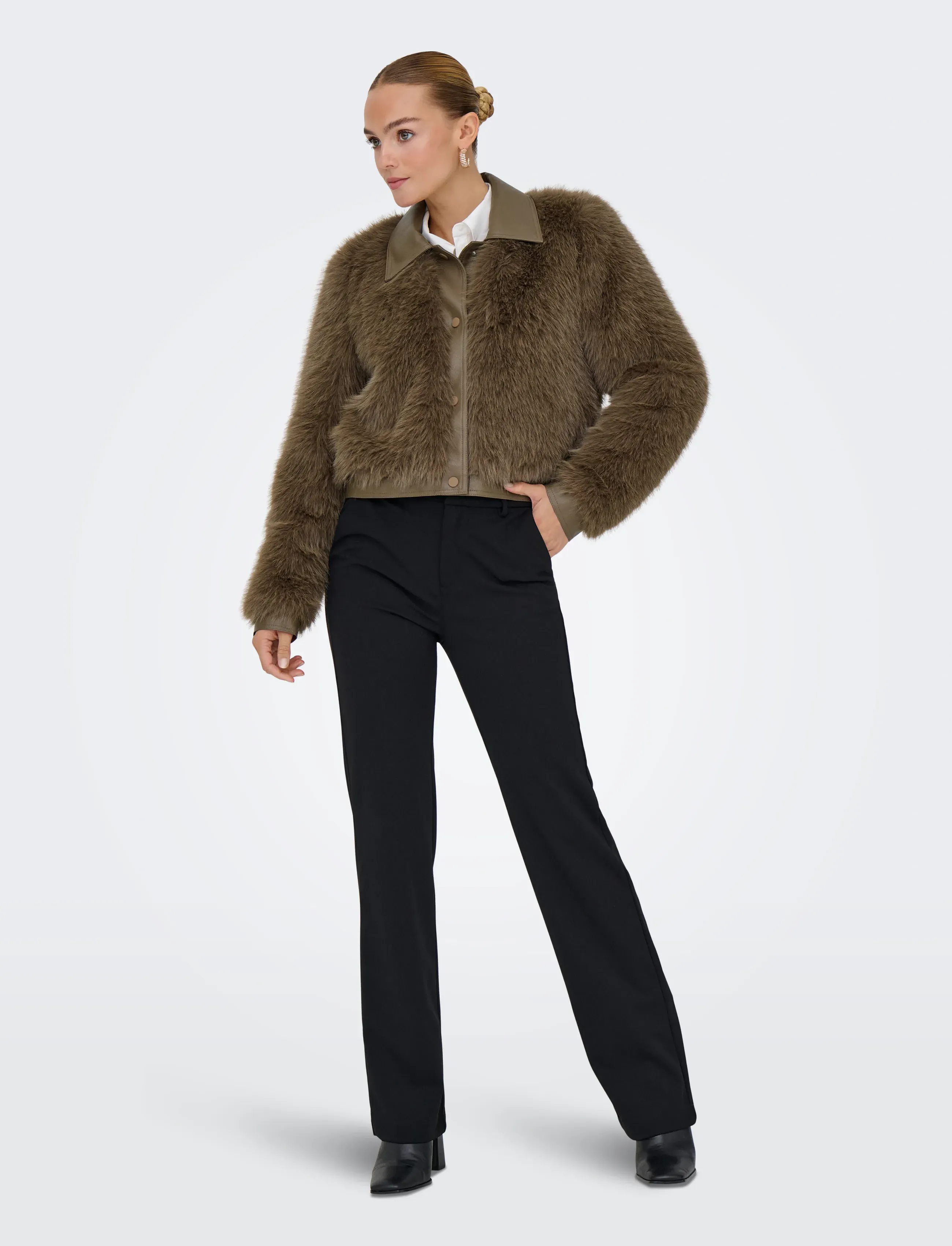 ONLY - ONLYUMI LIFE FAUX FUR JACKET OTW - tekoturkikset - mountain trail - 5