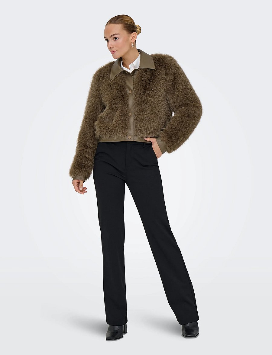 ONLY - ONLYUMI LIFE FAUX FUR JACKET OTW - faux fur - mountain trail - 5