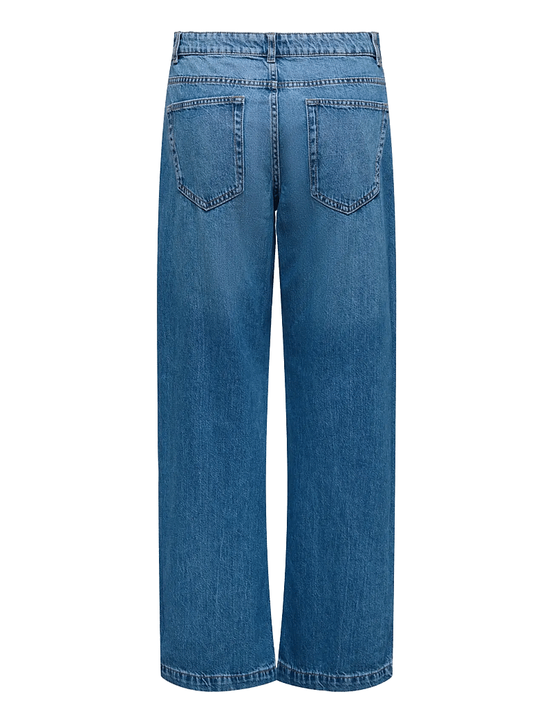 ONLY - ONLMAGDEBURG REG WIDE DNM PIM512 MOCH - hosen mit weitem bein - medium blue denim - 2