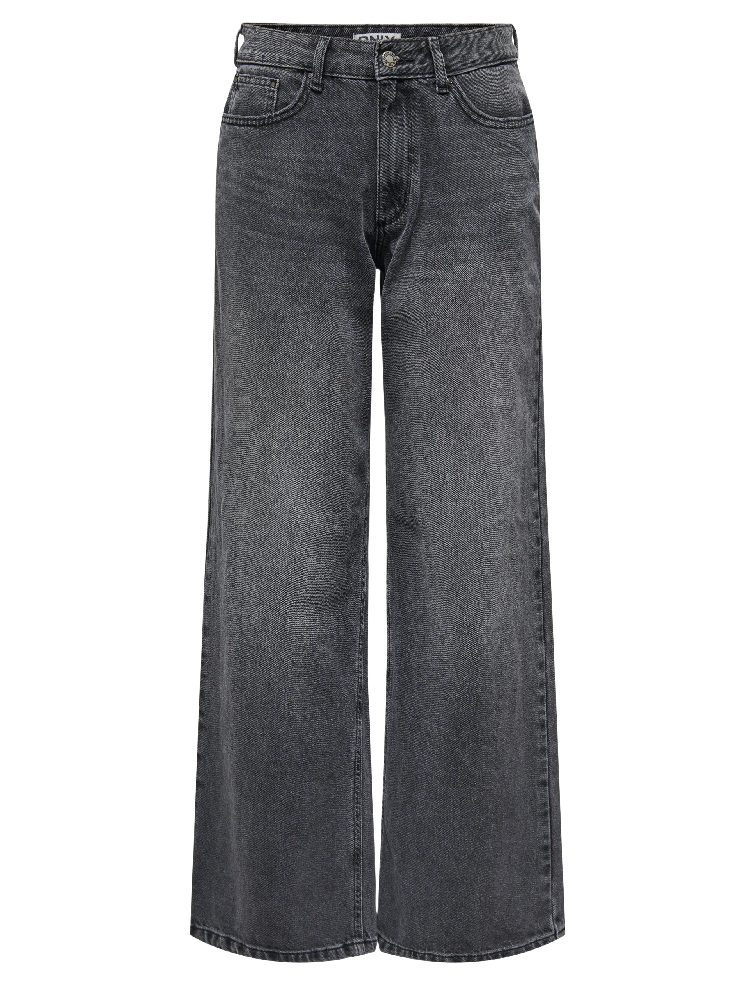 ONLY Onlsiegen Mw Wide Tai66 Dnm Moch, S x 32, Jeans, Grau - Straight-regular, Frauen