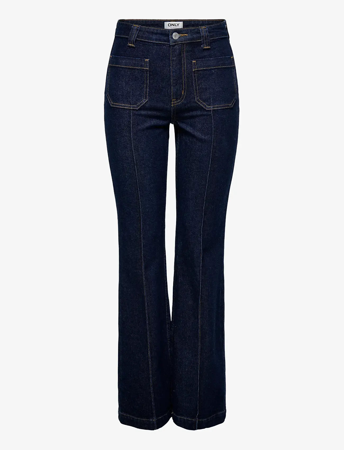 ONLY - ONLEMILY HW FLARED RINSE DNM MAE - flared jeans - dark blue denim - 1