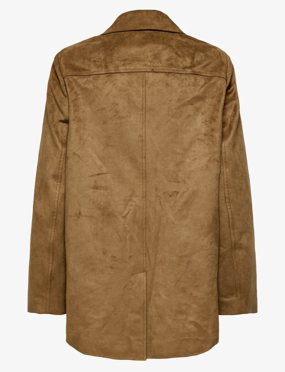 ONLY - ONLTULIP FAUX SUEDE BLAZER COAT OTW - leichte mäntel - cognac - 2