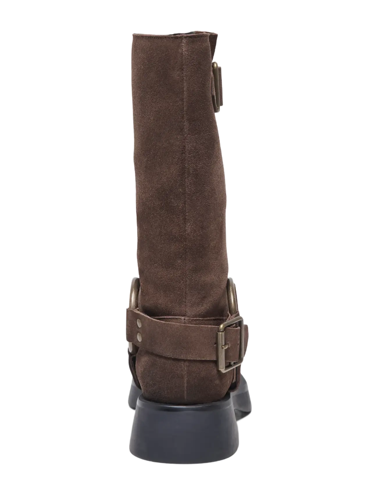 ONLY - ONLBEA LEATHER BIKER BOOT - knähöga stövlar - chocolate martini - 1