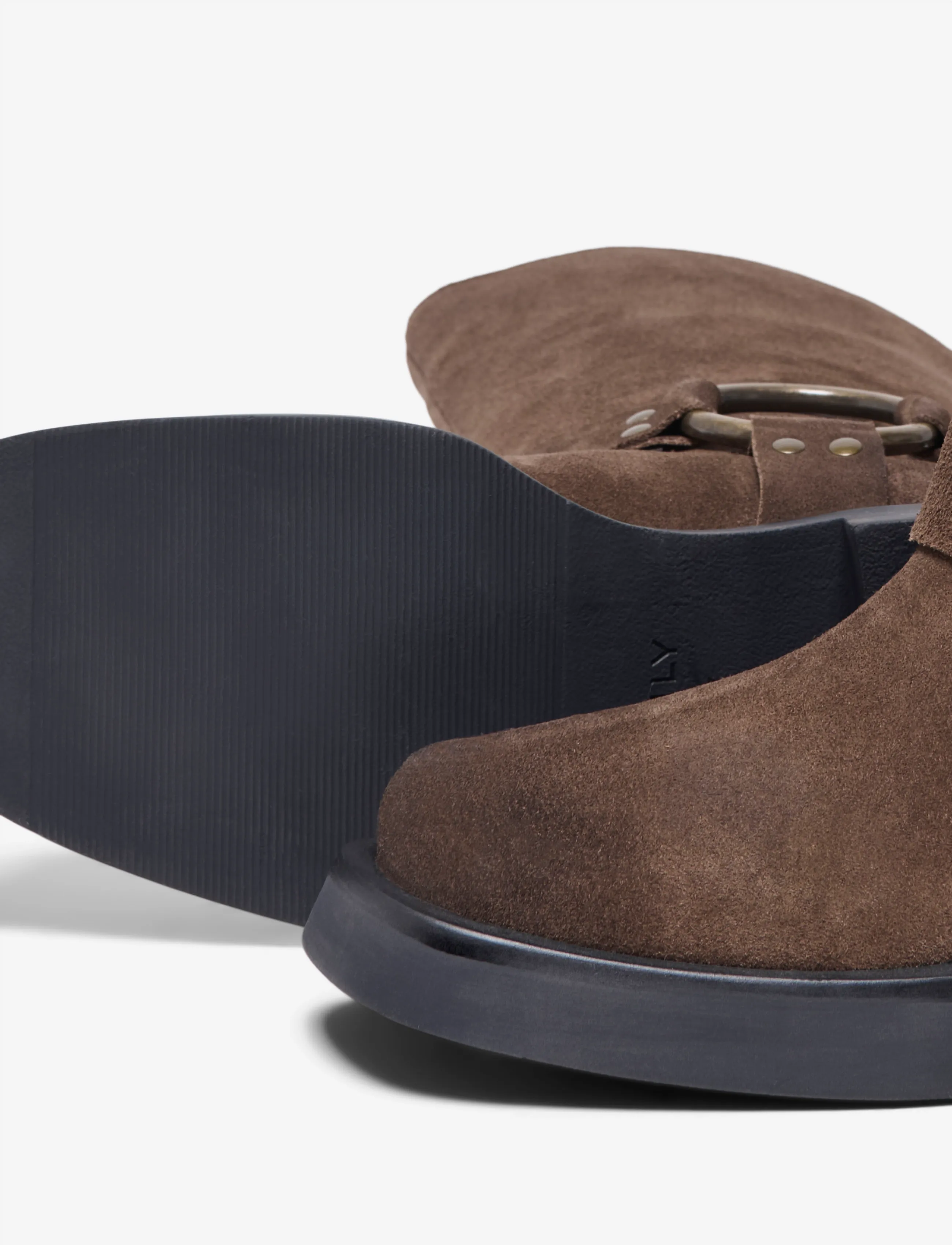 ONLY - ONLBEA LEATHER BIKER BOOT - knähöga stövlar - chocolate martini - 4