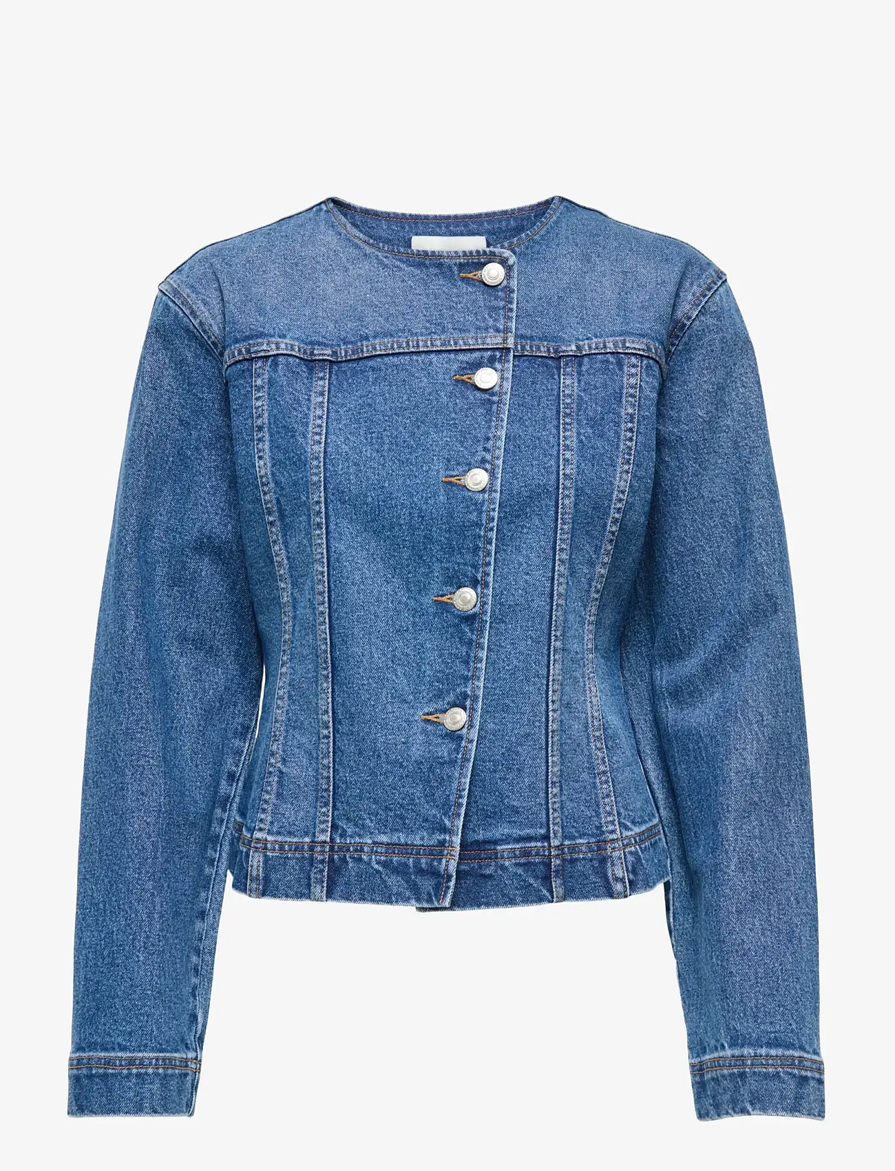 ONLY - ONLISABEL LS ASYM DNM JKT MAE - kevadjoped - medium blue denim - 1