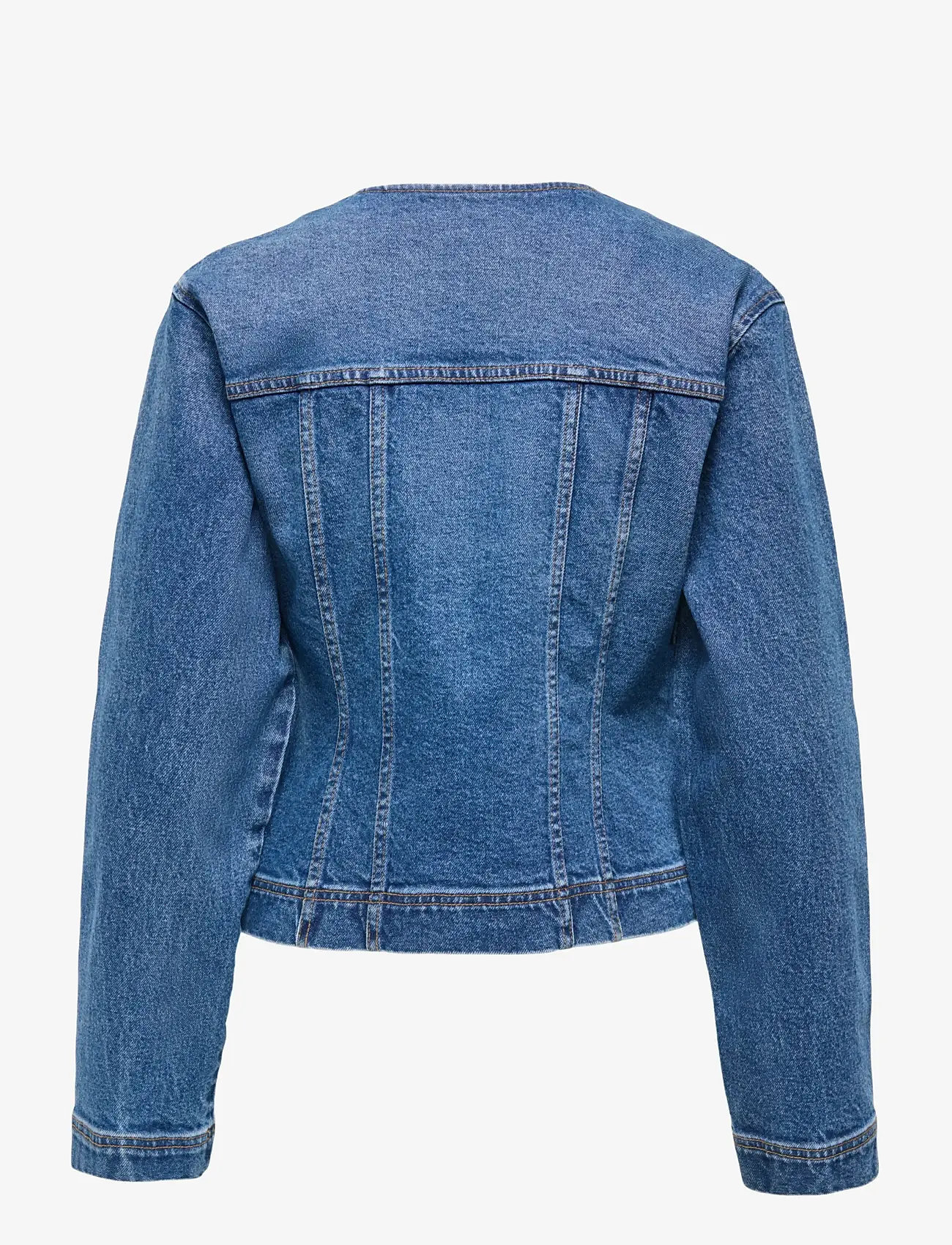 ONLY - ONLISABEL LS ASYM DNM JKT MAE - kevadjoped - medium blue denim - 2
