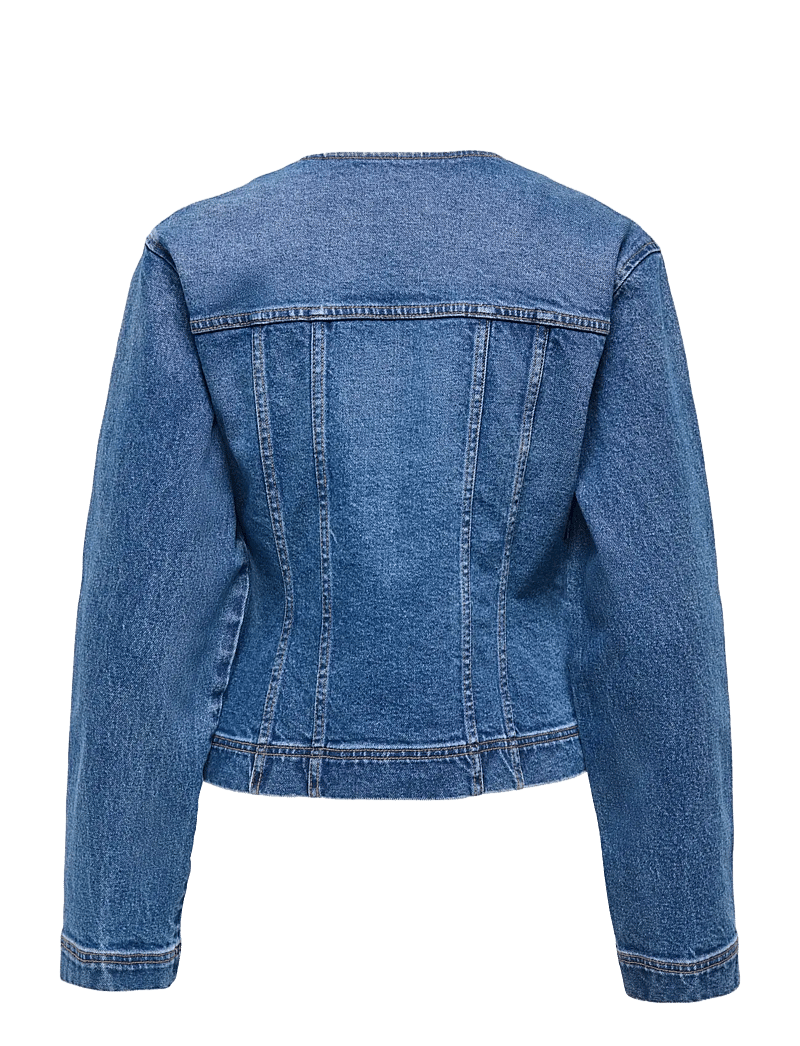 ONLY - ONLISABEL LS ASYM DNM JKT MAE - forårsjakker - medium blue denim - 2