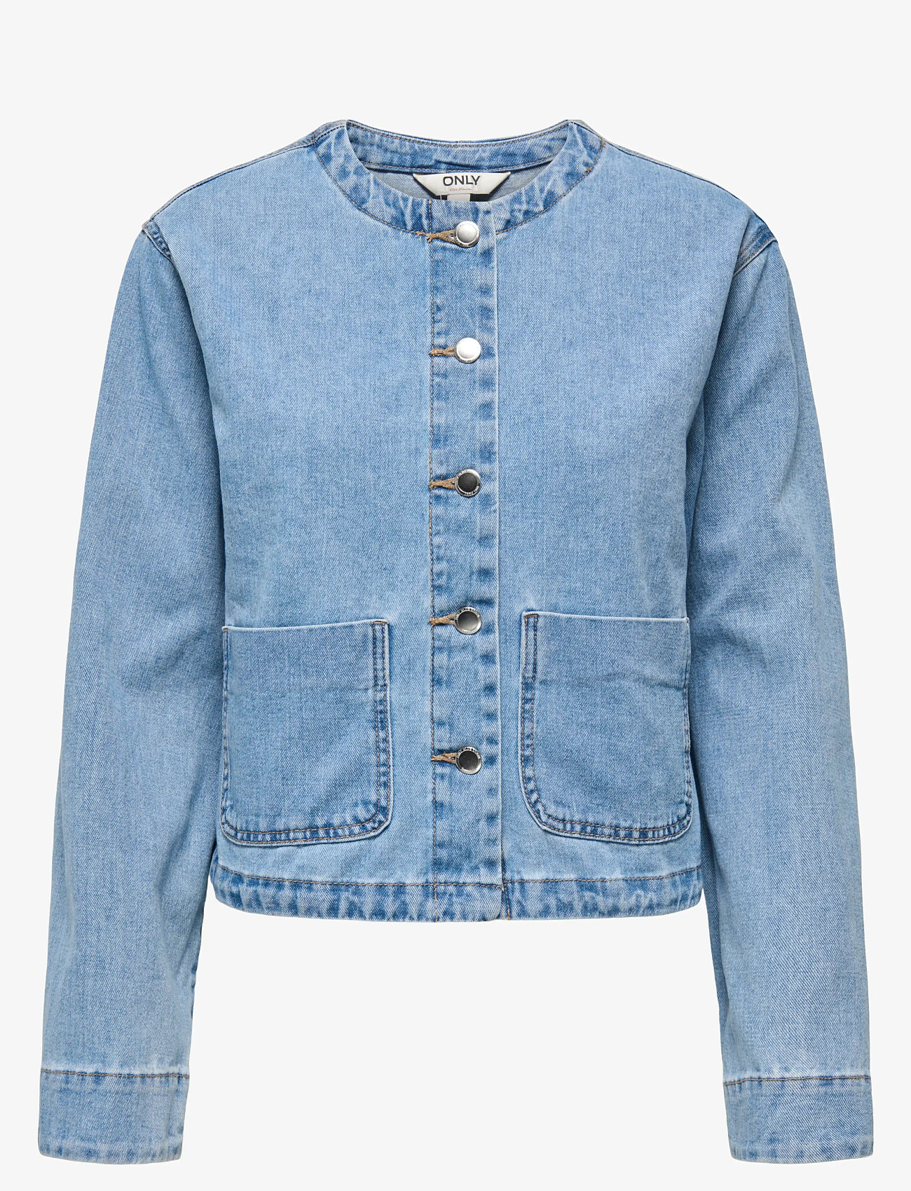 ONLY - ONLPALMA LS POC DNM JKT GUA - denimjakker - light blue denim - 0