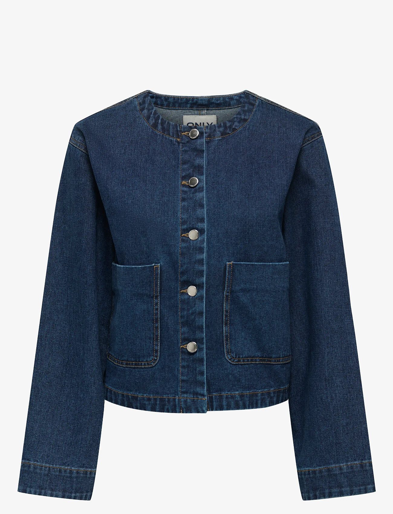 ONLY - ONLPALMA LS POC DNM JKT GUA - denimjakker - medium blue denim - 0