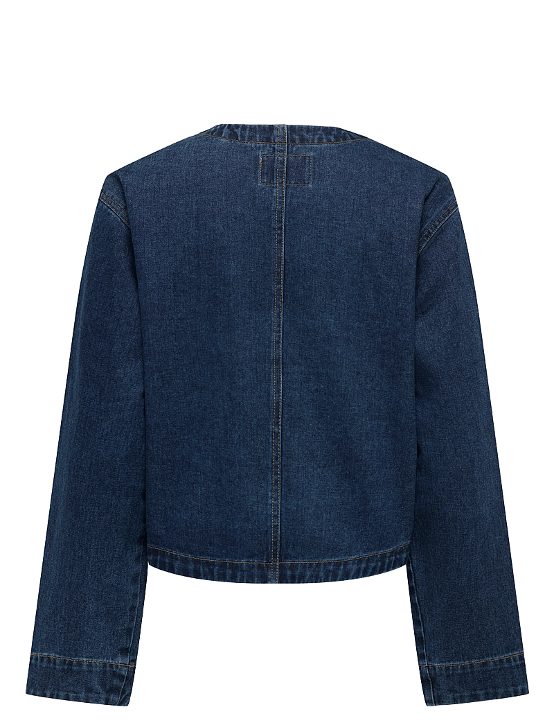ONLY - ONLPALMA LS POC DNM JKT GUA - denimjakker - medium blue denim - 1