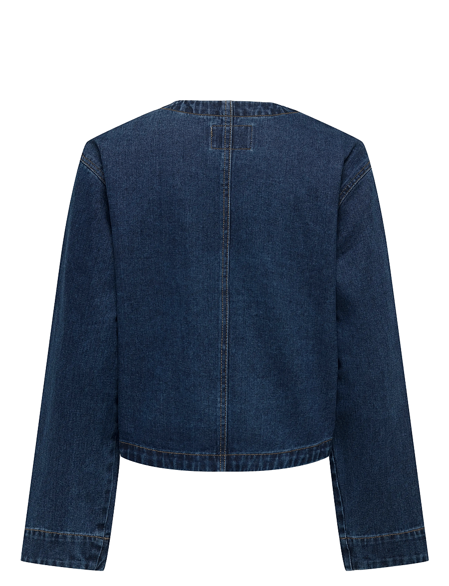 ONLY - ONLPALMA LS POC DNM JKT GUA - frühlingsjacken - medium blue denim - 1