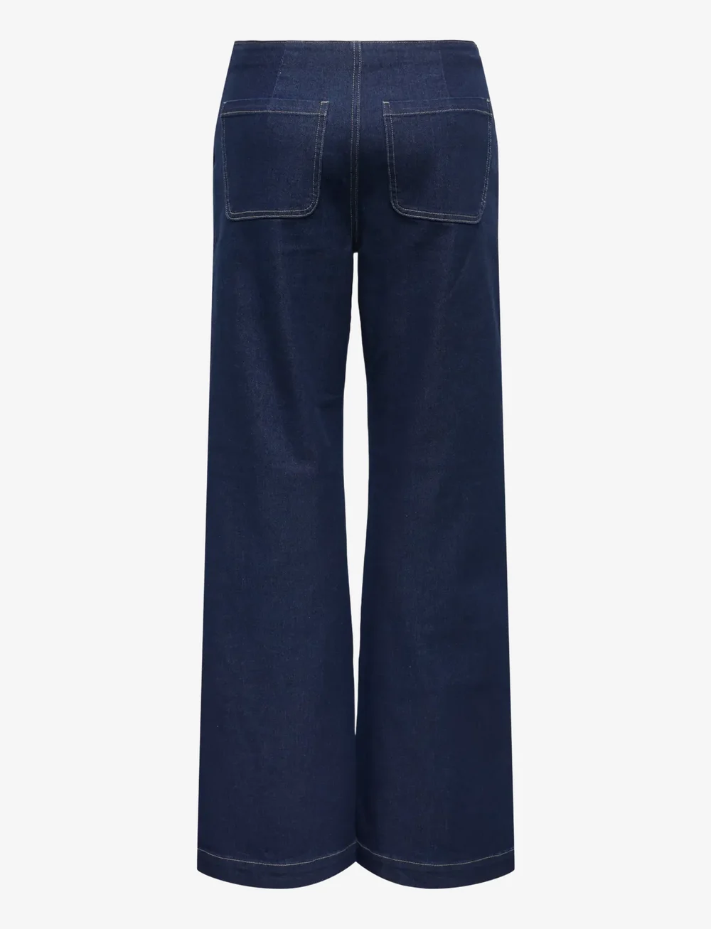 ONLY - ONLMADELINE BUTTON HW WIDE DNM GUA - brede jeans - dark blue denim - 2