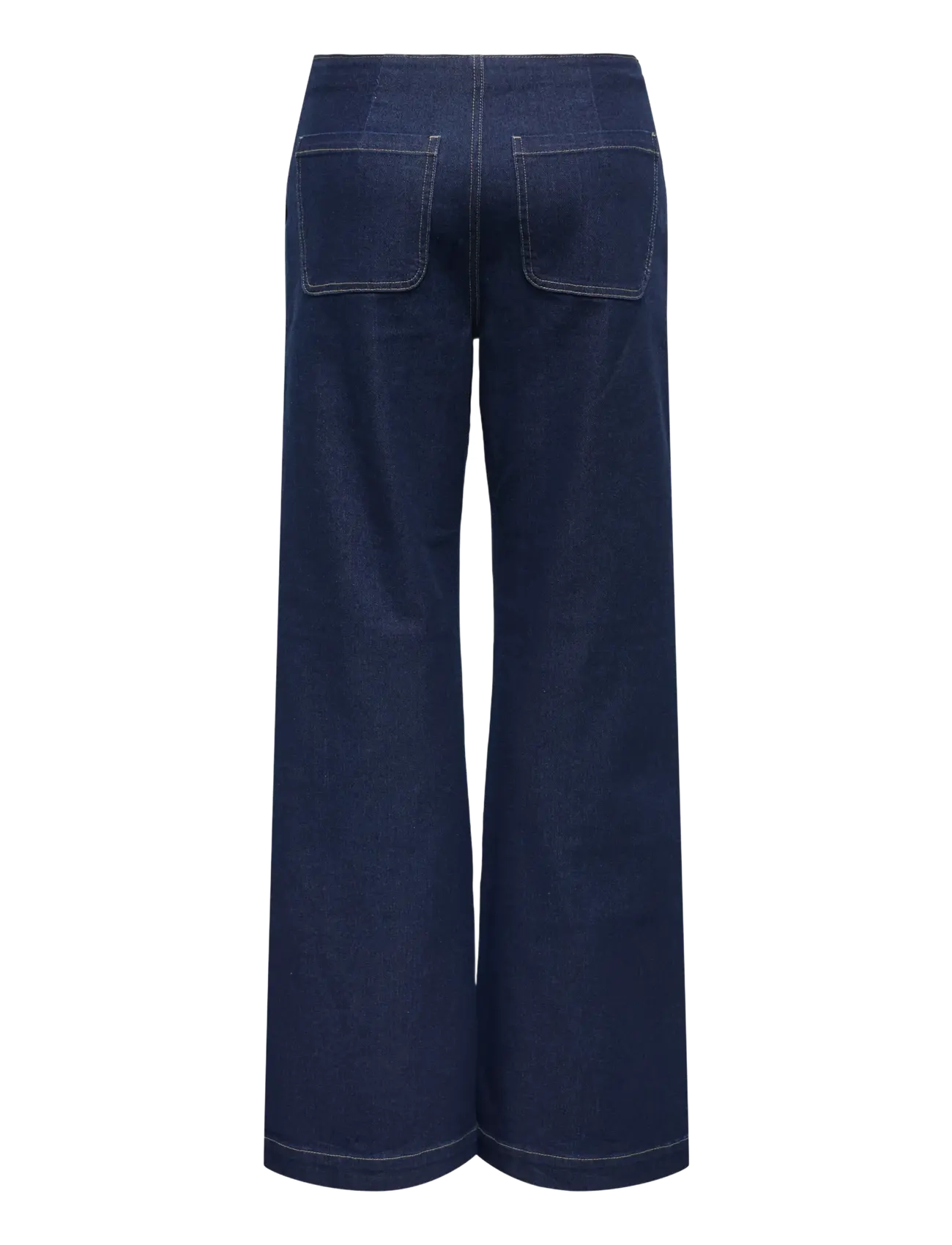 ONLY - ONLMADELINE BUTTON HW WIDE DNM GUA - wide leg jeans - dark blue denim - 2