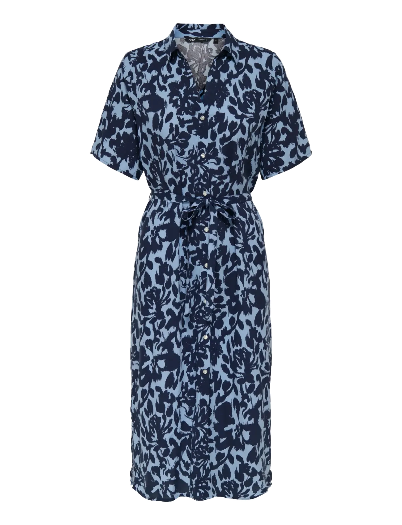 ONLY ONLYASMIN S/S SHIRT DRESS WVN NOOS - Kjoler - SERENITY / navy