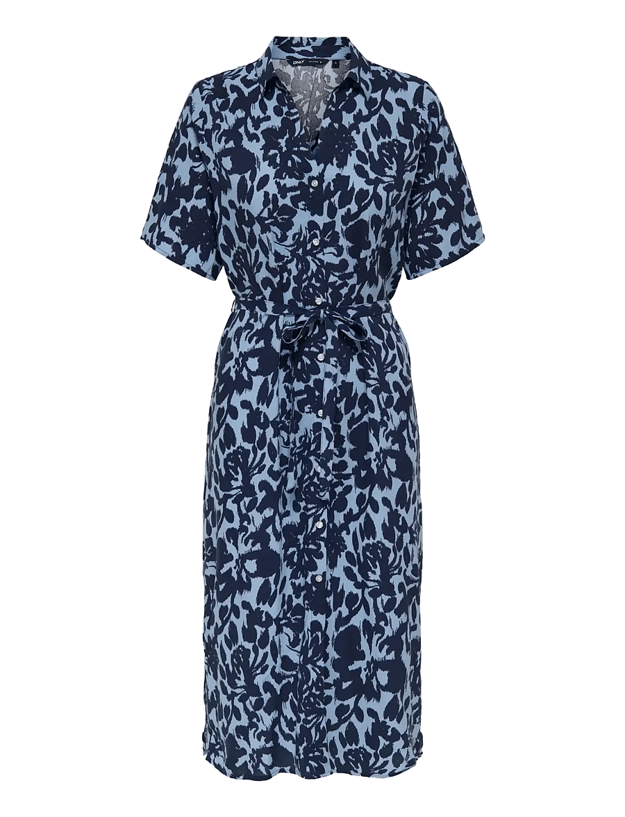 ONLY - ONLYASMIN S/S SHIRT DRESS WVN NOOS - hemdkleider - serenity - 1