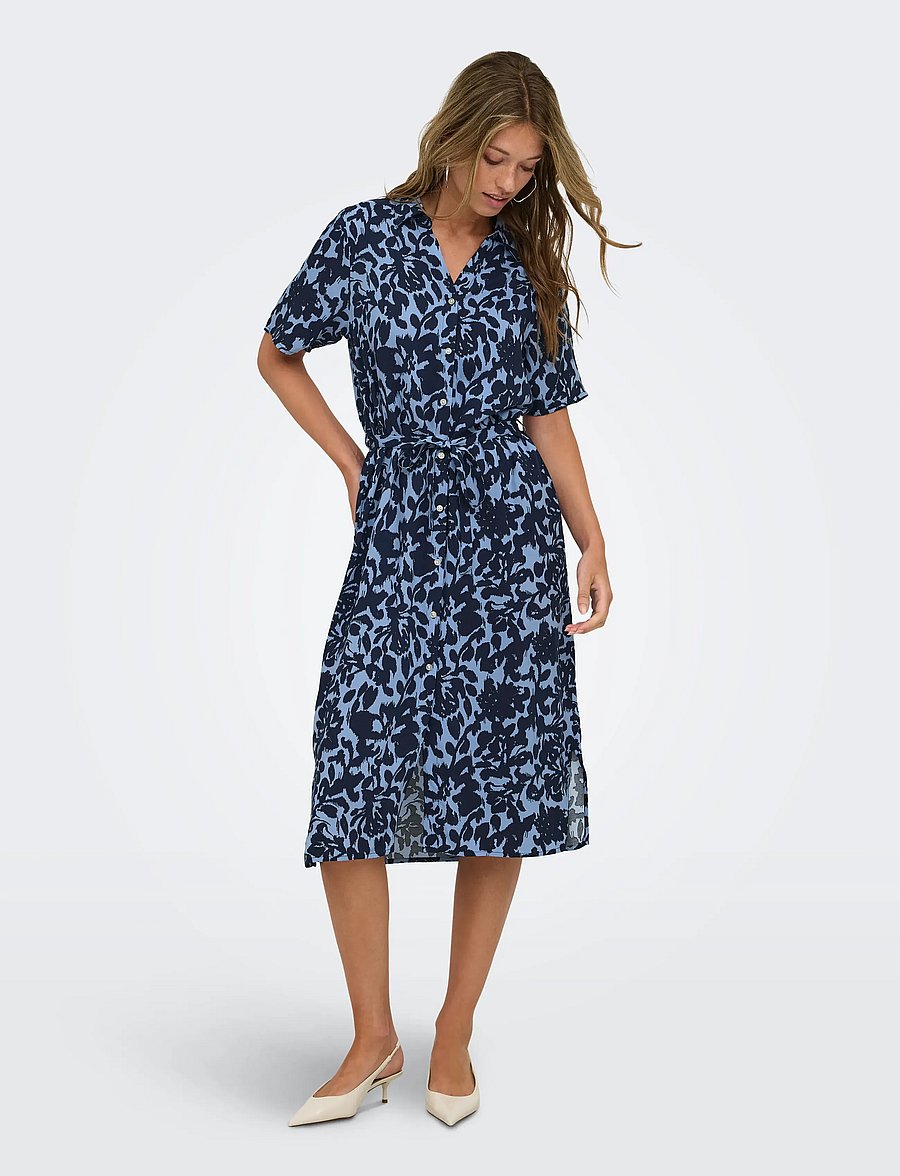 ONLY - ONLYASMIN S/S SHIRT DRESS WVN NOOS - hemdkleider - serenity - 4