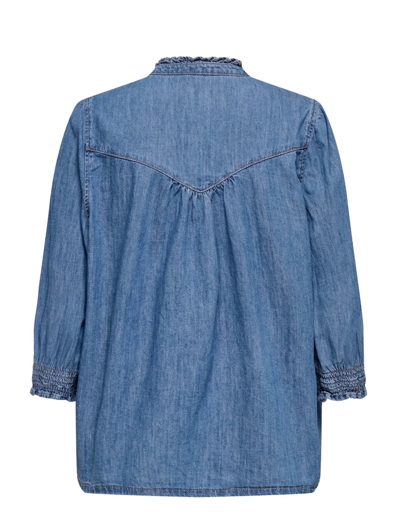 ONLY - ONLRAYA 3/4 SHIRT DNM AKM NOOS - jeanshemden - medium blue denim - 2