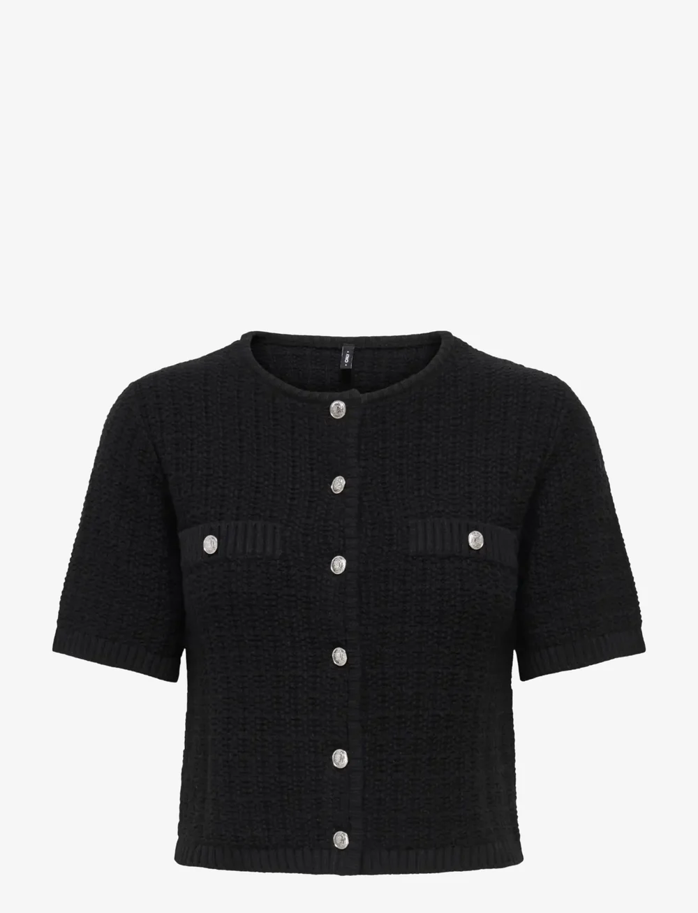 ONLY - ONLKIEL S/S BUTTON CARD KNT MOCH - cardigans - black - 0