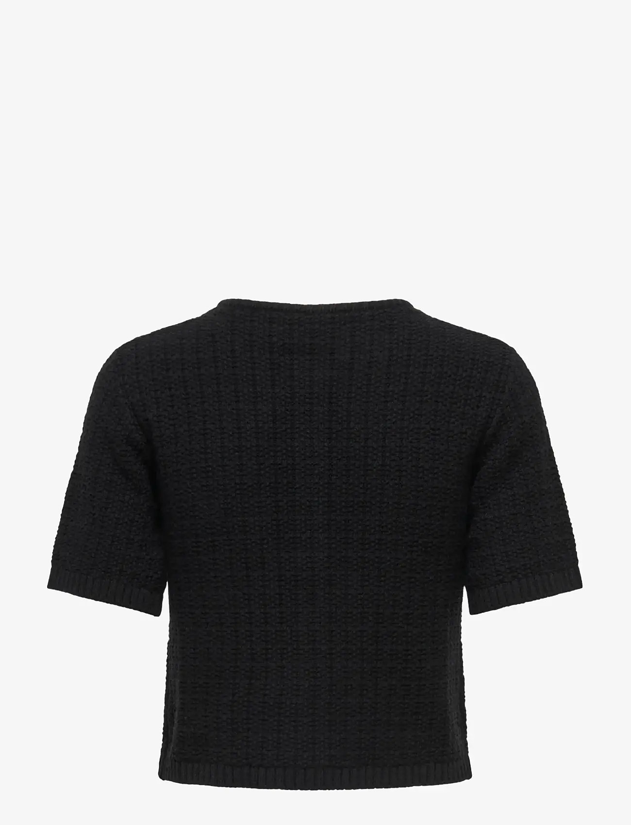 ONLY - ONLKIEL S/S BUTTON CARD KNT MOCH - kardiganid - black - 1