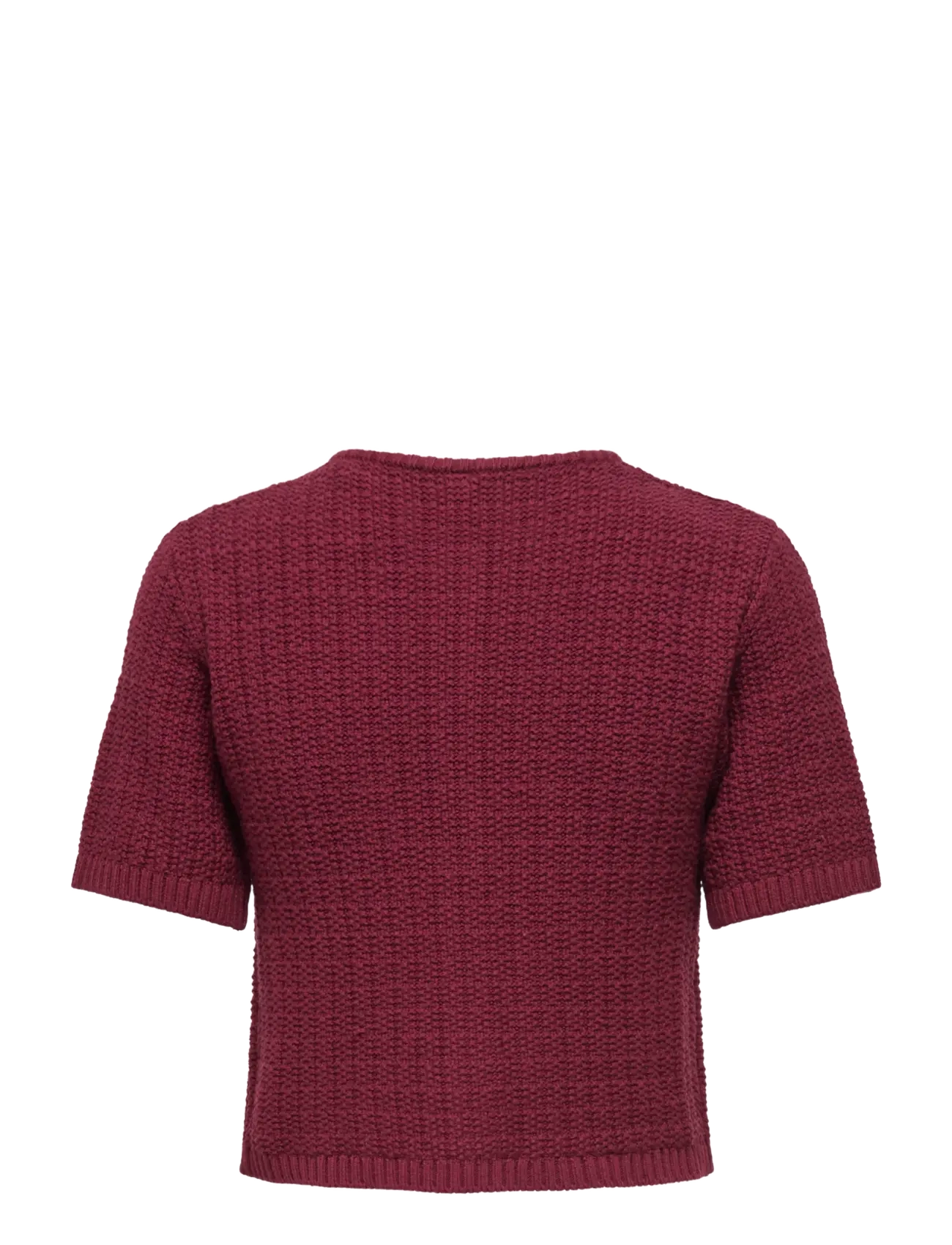 ONLY - ONLKIEL S/S BUTTON CARD KNT MOCH - cabernet - 2