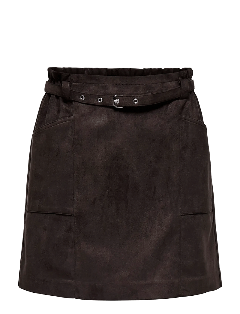 ONLY - ONLDIANE HEIDI LIFE FAUX SUEDE SKIRT OTW - korte nederdele - mole - 1