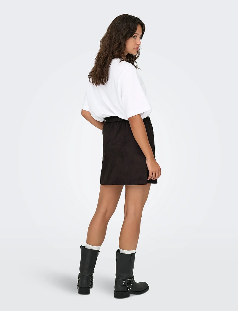 ONLY - ONLDIANE HEIDI LIFE FAUX SUEDE SKIRT OTW - korte nederdele - mole - 3