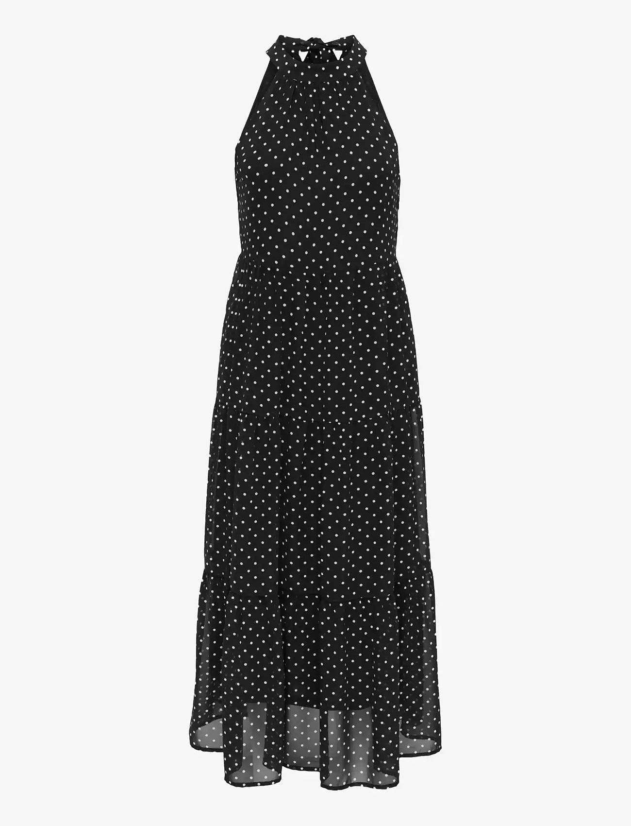 ONLY - ONLPETRA LIFE HALTER NECK ANK DRESS WVN - summer dresses - black - 1