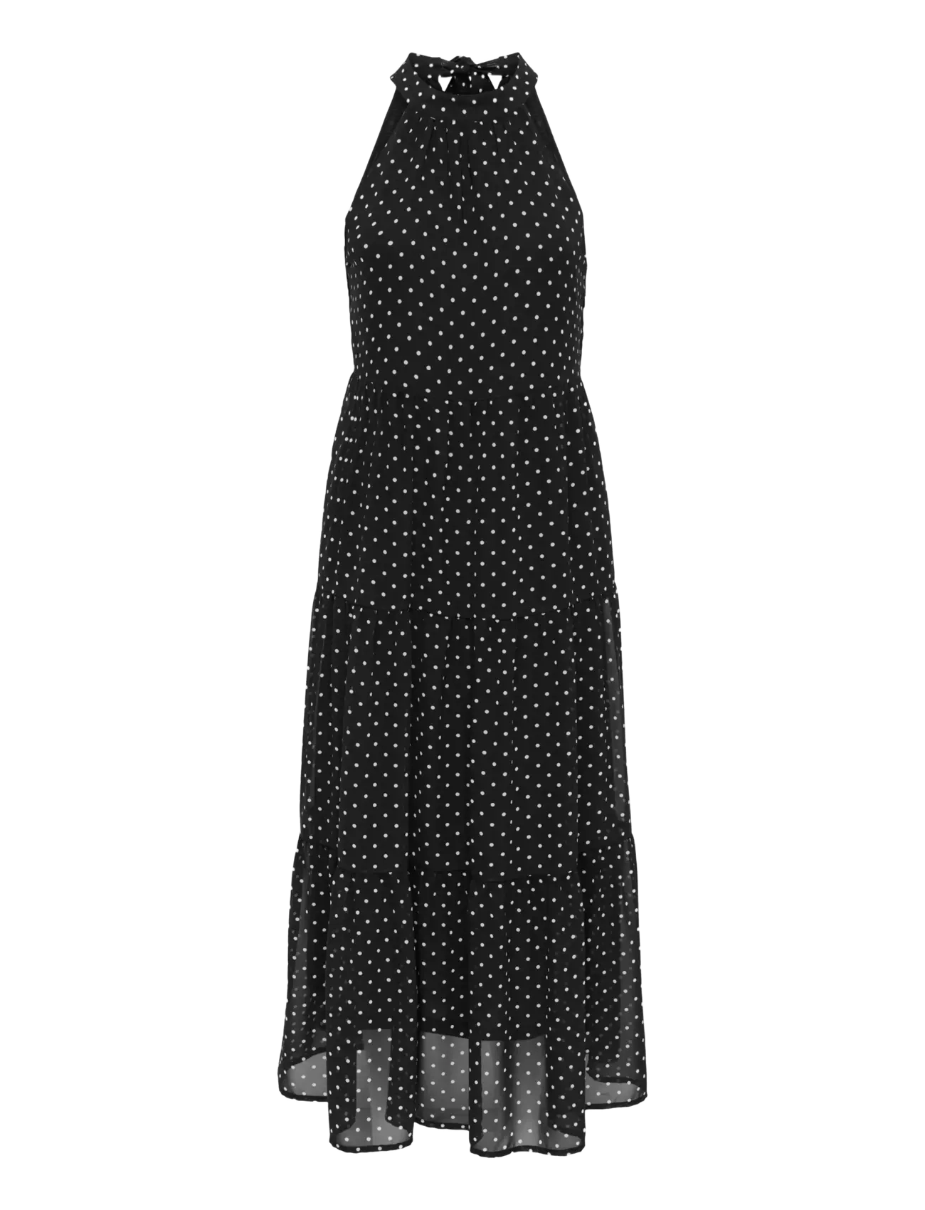 ONLY ONLPETRA LIFE HALTER NECK ANK DRESS WVN - Festkjoler - BLACK / black