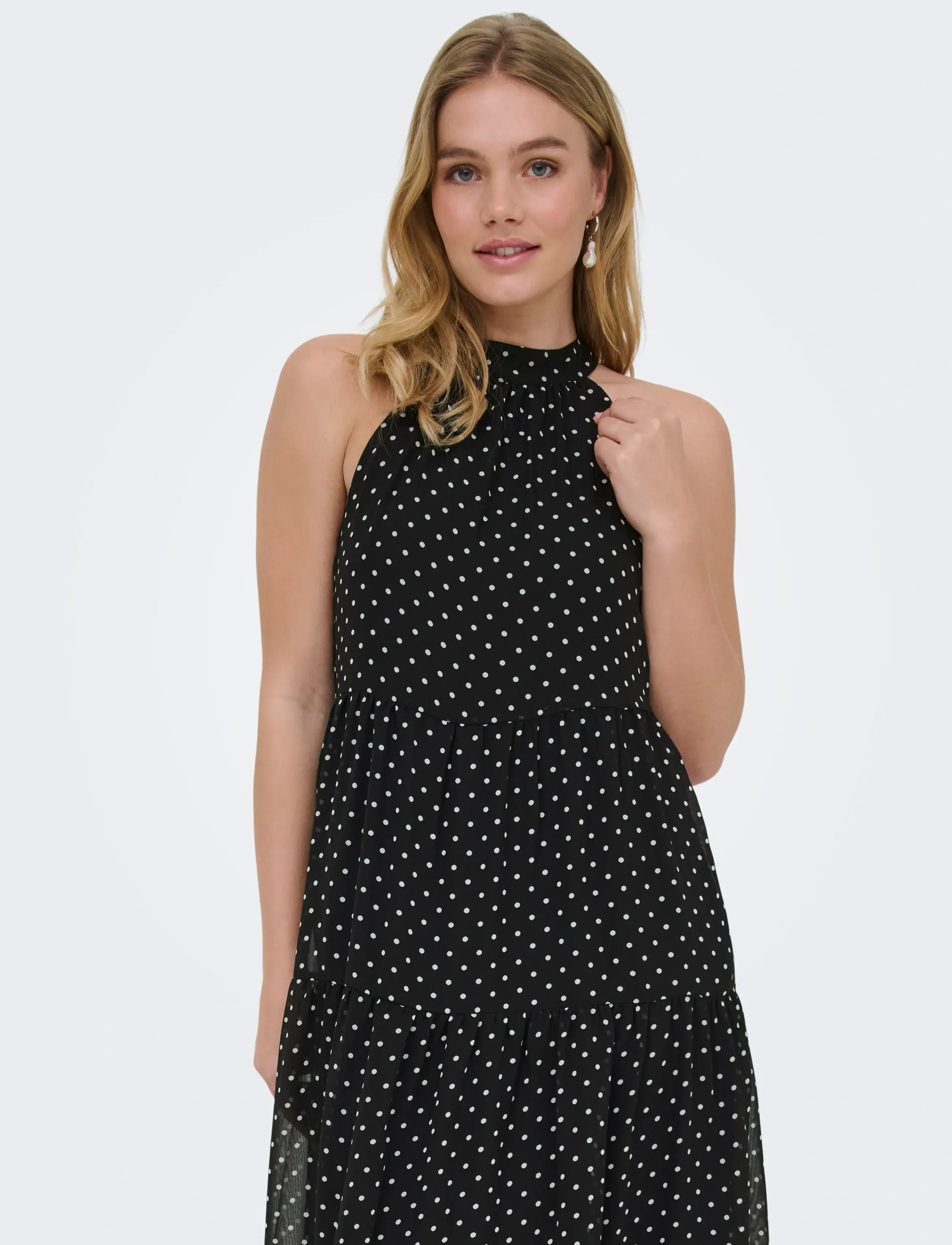ONLY Onlpetra Life Halter Neck Ank Dress Wvn maxiklänningar dam – bild 6