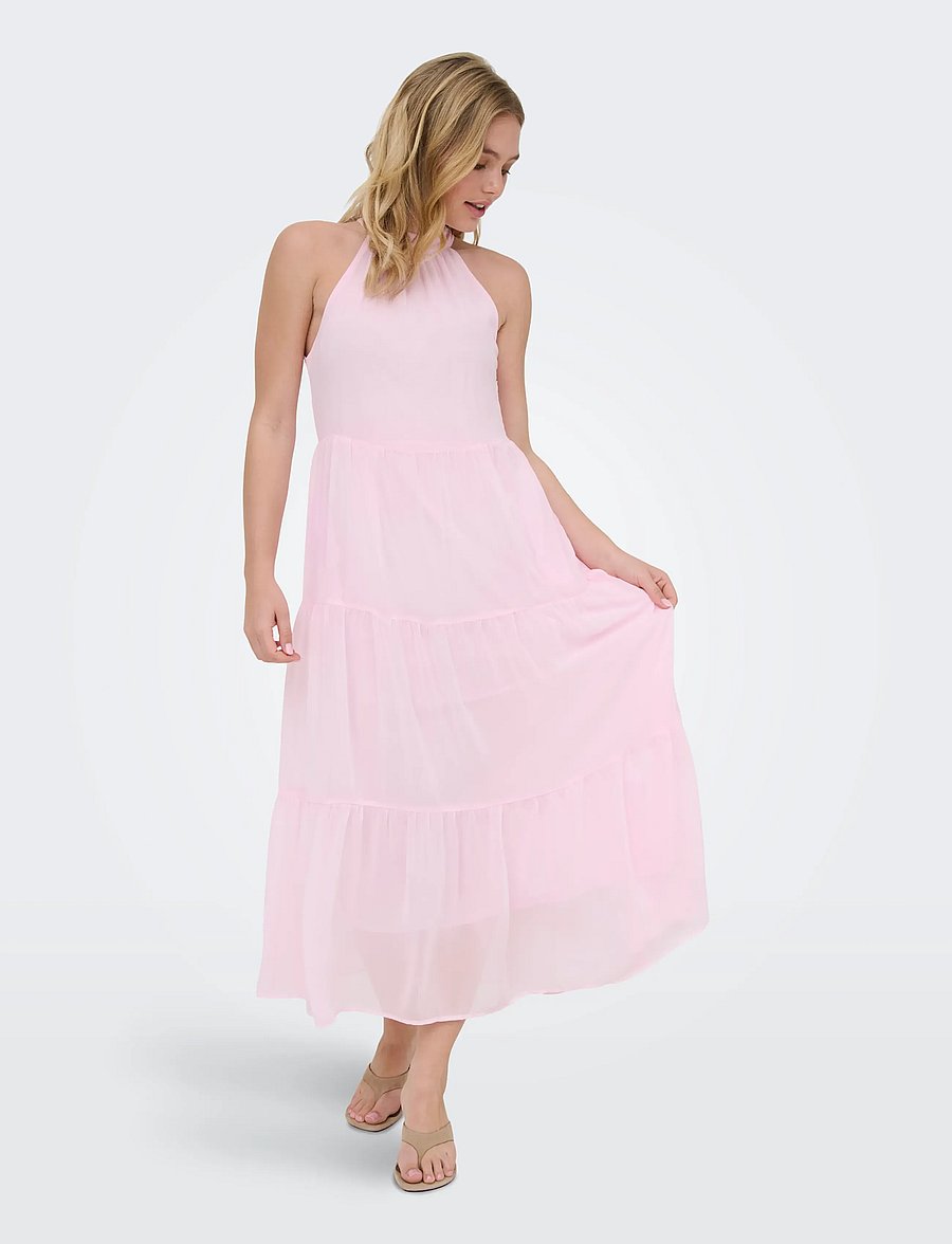 ONLY - ONLPETRA LIFE HALTER NECK ANK DRESS WVN - abendkleider - cherry blossom - 3