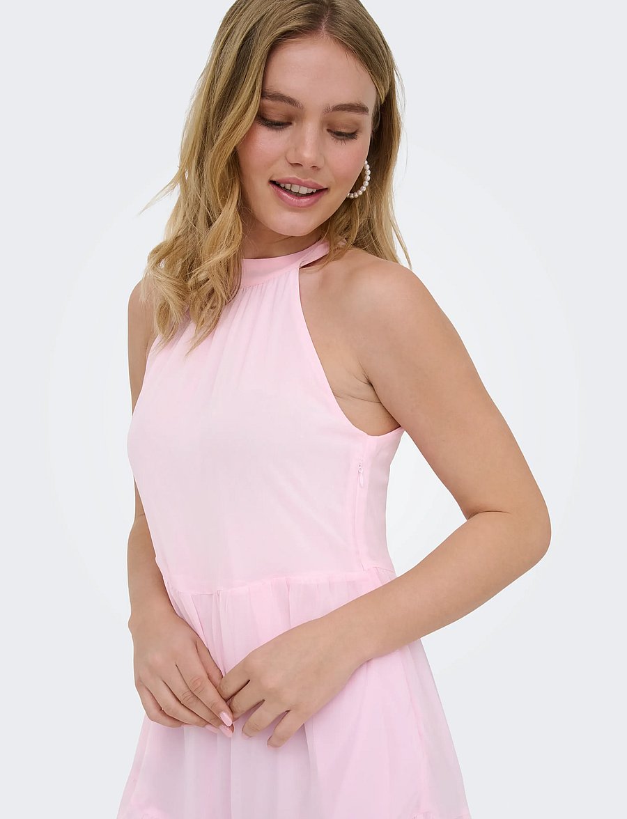 ONLY - ONLPETRA LIFE HALTER NECK ANK DRESS WVN - abendkleider - cherry blossom - 4