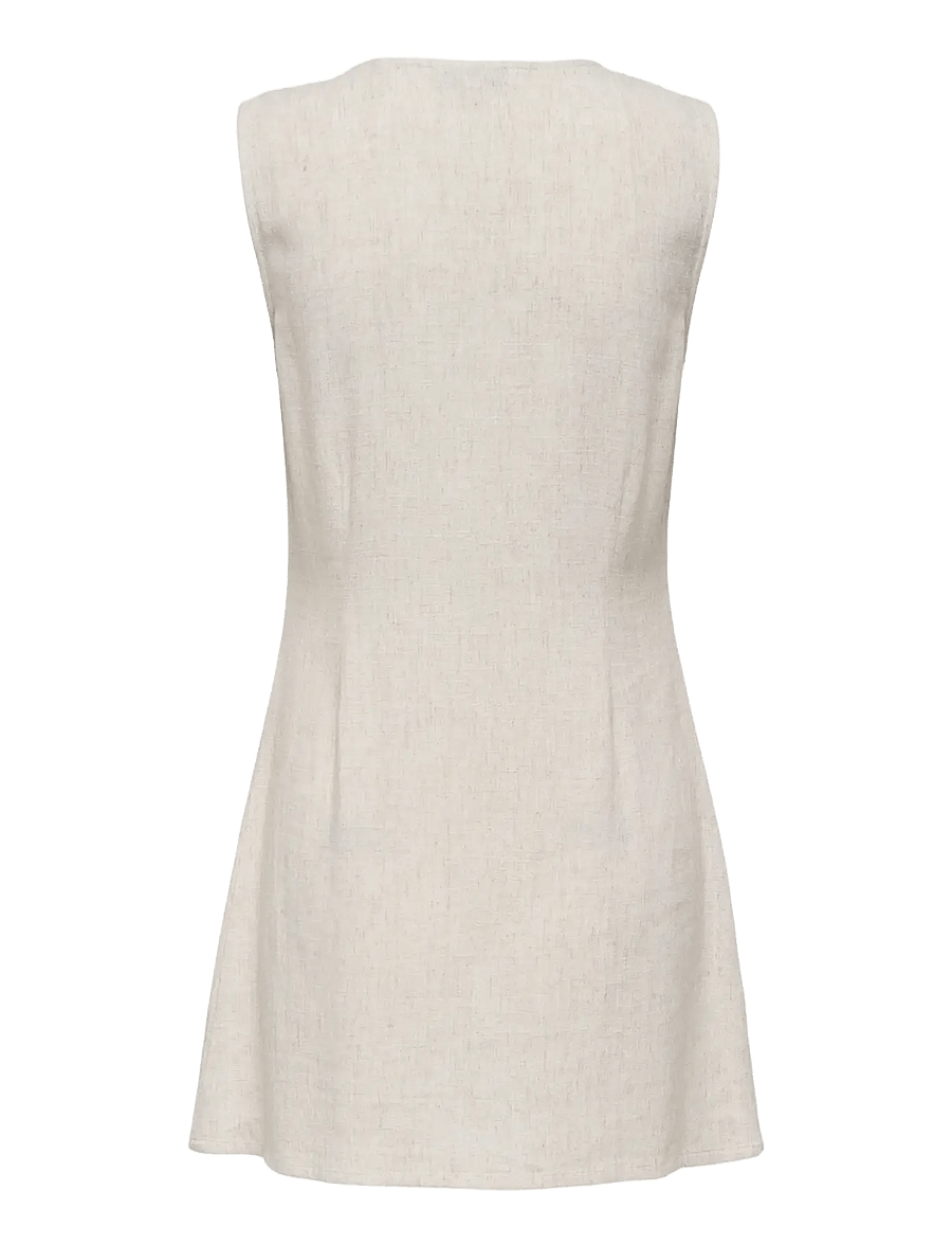 ONLY - ONLSIESTA LIN BL SL SHORT DRESS PNT NOOS - korte kjoler - moonbeam - 2