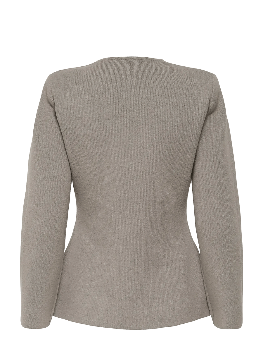 ONLY - ONLMYERA LIFE LS ONE BUTTON CARDIGAN KNT - arkityyli - moon rock - 2