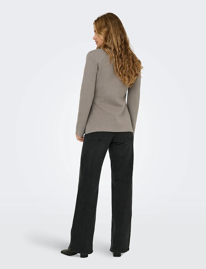 ONLY - ONLMYERA LIFE LS ONE BUTTON CARDIGAN KNT - gilets - moon rock - 3