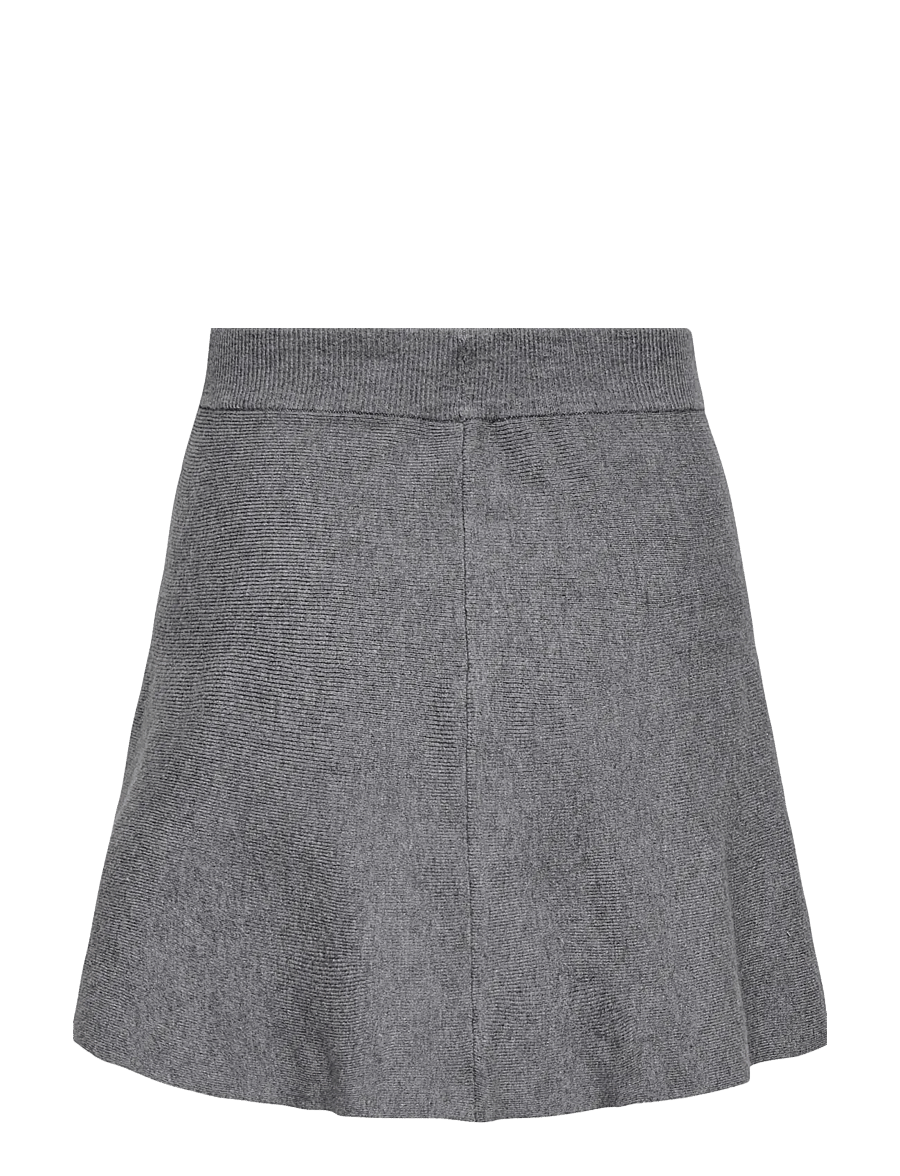 ONLY - ONLCOSIMA SHORT SKATER SKIRT EX KNT - kurze röcke - medium grey melange - 2