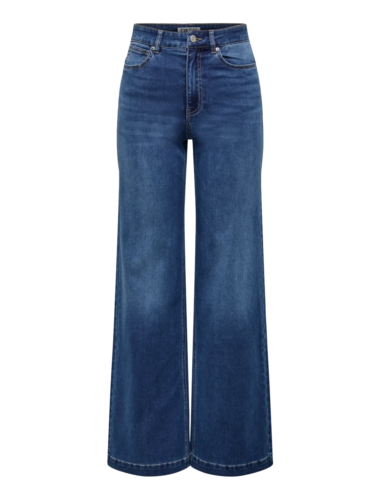 ONLY - ONLMADISON-ROYAL HW WIDE DNM BF GUA - dark blue denim - 1
